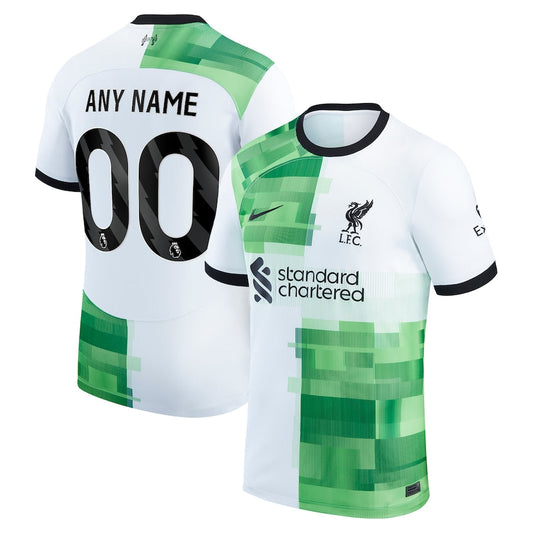 Liverpool Team 2023/24 Away Custom Jersey - White