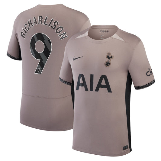 Richarlison Tottenham Hotspur Team 2023/24 Third Stadium Player Jersey – Tan