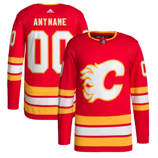 Calgary Flames Team Home 2020/21 Primegreen Custom Jersey - Red