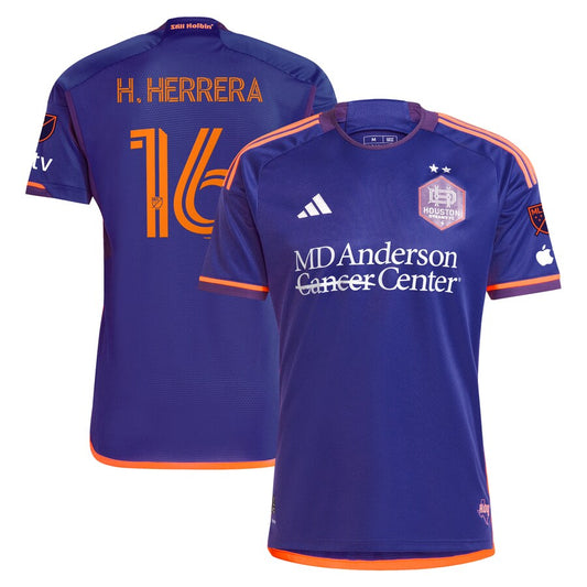 Héctor Herrera Houston Dynamo FC Team 2024 Still Holdin' Authentic Player Jersey – Purple
