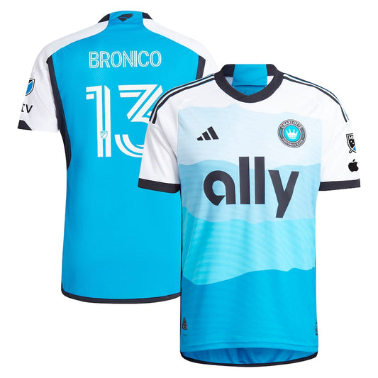 Brandt Bronico Charlotte FC Team 2024 The Carolina Kit: Explore Authentic Player Jersey - Blue