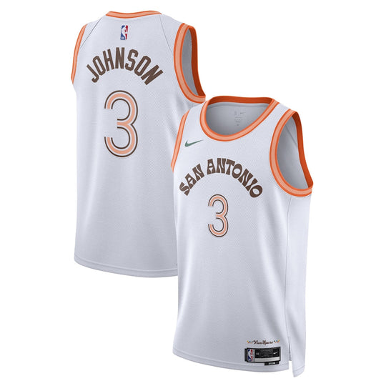 Keldon Johnson San Antonio Spurs Team Unisex 2023/24 Swingman Jersey - White - City Edition