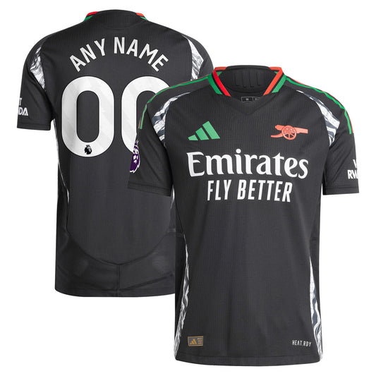 Arsenal Team 2024/2025 Away Custom Jersey - Black