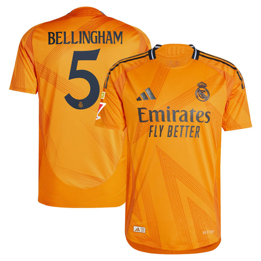 Jude Bellingham Real Madrid Team 2024/25 Away Jersey - Orange