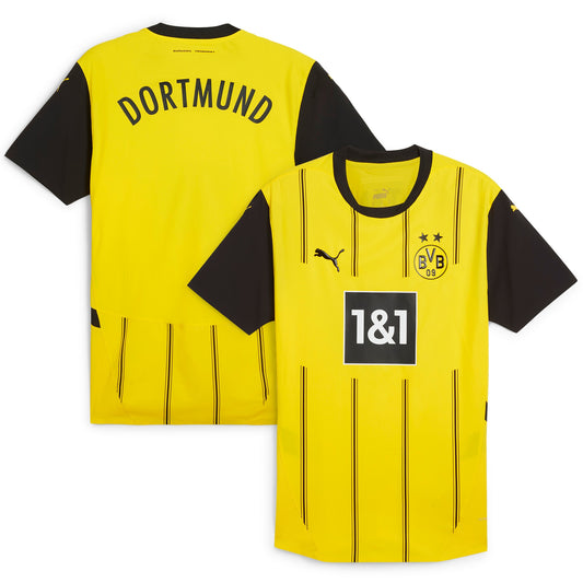 Borussia Dortmund Team 2024/25 Home Custom Jersey - Yellow