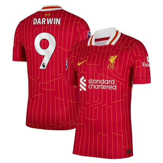 Darwin Núñez Liverpool Team 2024/25 Home Player Jersey – Red