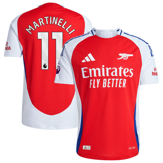 Gabriel Martinelli Arsenal Team 2024/25 Home Player Jersey – Red
