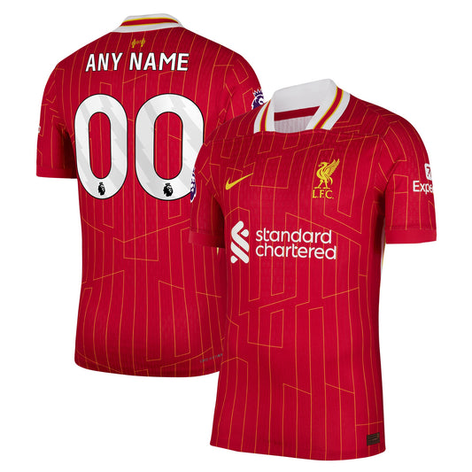 Liverpool Team 2024/25 Home Custom Jersey - Red