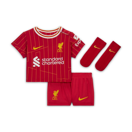 Liverpool Team Infant 2024/25 Home Custom Stadium Kit Set - Red