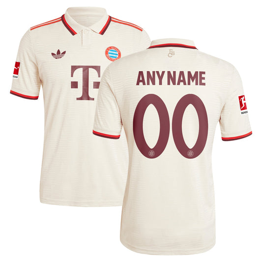 Bayern Munich Team 2024/25 Third Custom Jersey - Cream