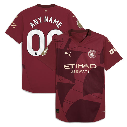 Manchester City Team 2024/25 Third Custom Jersey - Burgundy