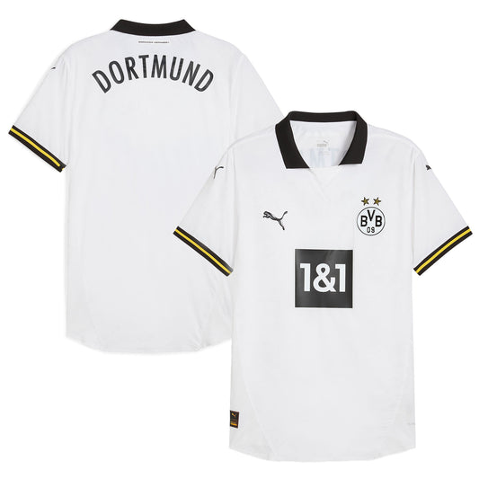 Borussia Dortmund Team 2024/25 Third Customized Jersey - White