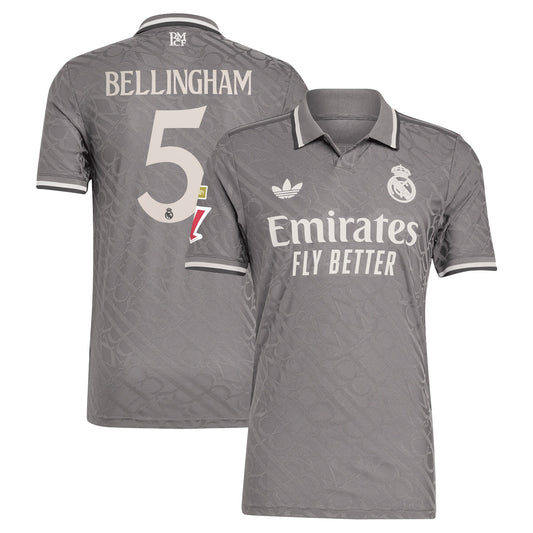 Jude Bellingham Real Madrid Team Originals 2024/25 Third Player Jersey - Charcoal