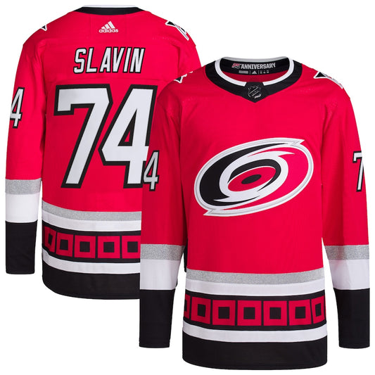 Jaccob Slavin Carolina Hurricanes Team Primegreen Authentic Pro Player Jersey - Red