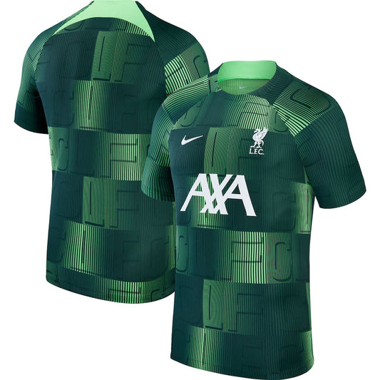 Liverpool Team 2023/24 Academy Pro Pre-Match Top - Green