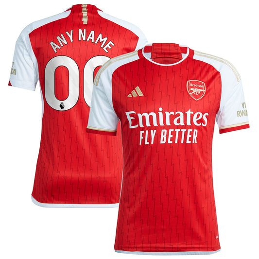 Arsenal Team 2023/24 Home Custom Jersey - Red