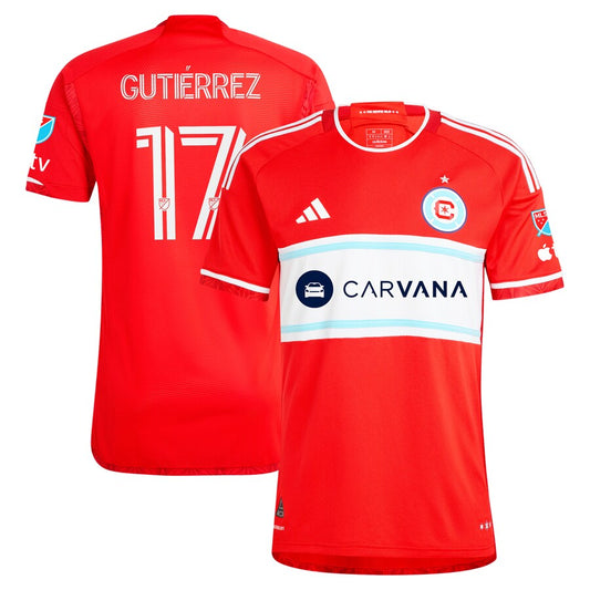Brian Gutiérrez Chicago Fire Team 2024 Return To Red Authentic Player Jersey – Red