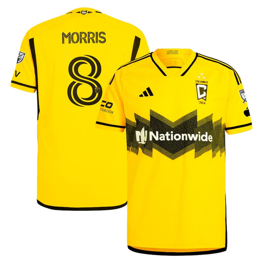 Aidan Morris Columbus Crew Team 2024 The Home Kit Authentic Player Jersey - Yellow
