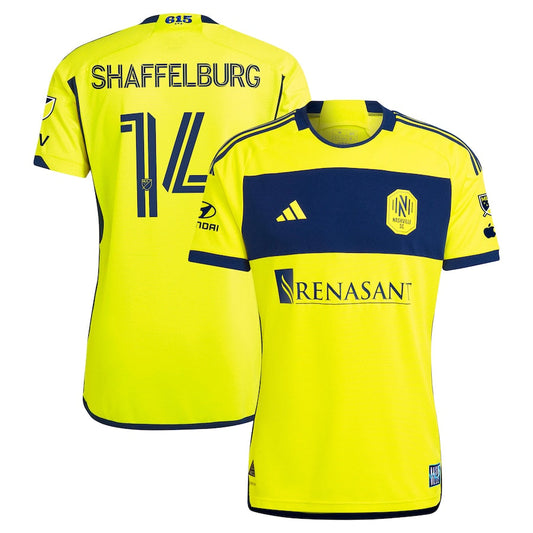 Jacob Shaffelburg Nashville SC Team 2024 The 615 Kit Authentic Player Jersey - Yellow