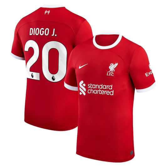 Diogo Jota Liverpool Team 2023/24 Home Player Jersey - Red