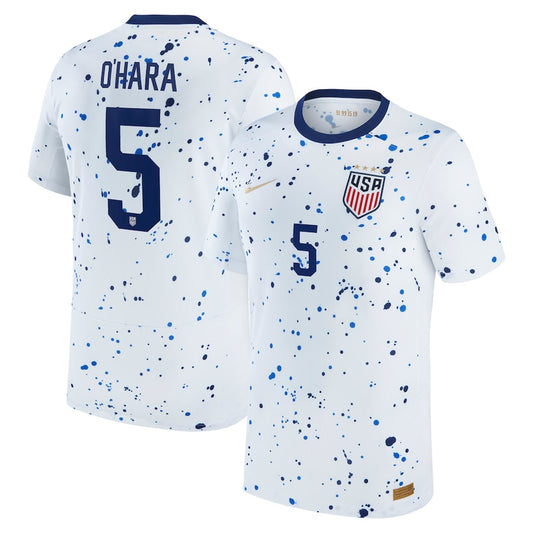 Kelley O'Hara USWNT Team 2023 Home Player Jersey - White