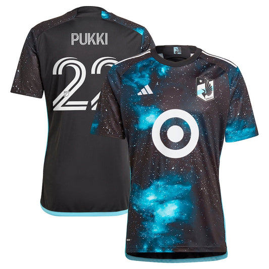 Teemu Pukki Minnesota United FC Team 2024 Starry Night Player Jersey - Black