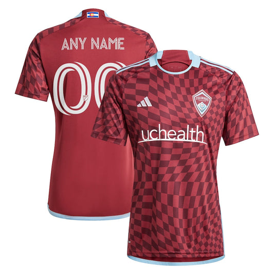 Colorado Rapids Team 2024 One Flag Kit Custom Jersey - Burgundy