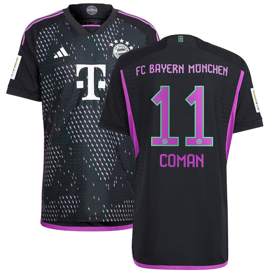 Kingsley Coman Bayern Munich Team 2023/24 Away Player Jersey - Black
