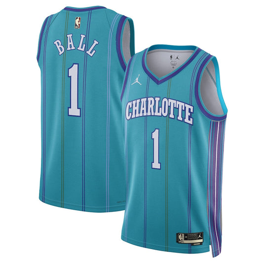 LaMelo Ball Charlotte Hornets Team Unisex 2023/24 Swingman Jersey - Classic Edition - Teal