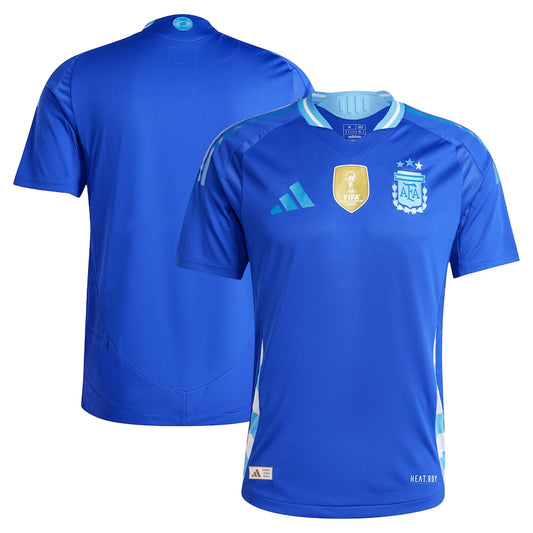 Argentina National Team Team 2024 Away Authentic Jersey - Blue
