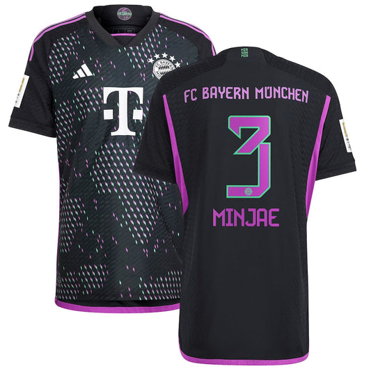 Kim Min-jae Bayern Munich Team 2023/24 Away Player Jersey - Black