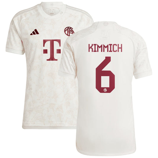 Joshua Kimmich Bayern Munich Team 2023/24 Third Jersey - White