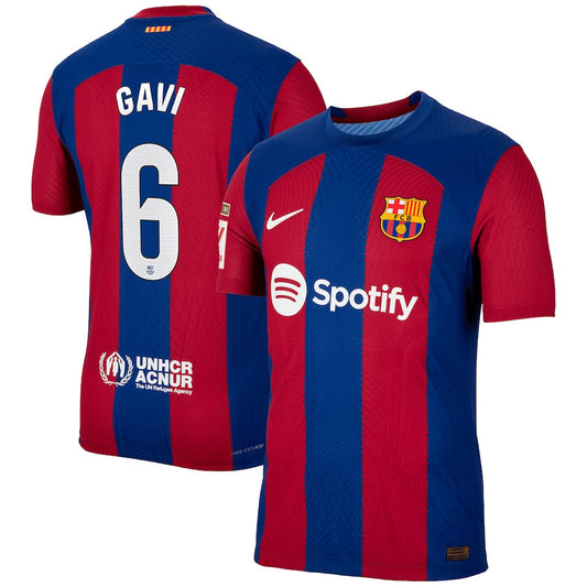 Gavi Barcelona Team 2023/24 Third Authentic Jersey - Aqua