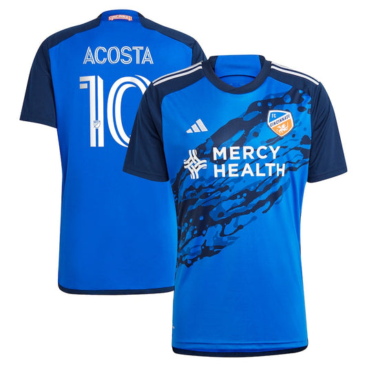 Luciano Acosta FC Cincinnati Team 2024 River Kit Player Jersey - Blue