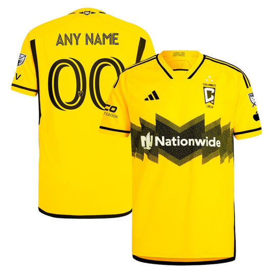 Columbus Crew Team 2024 The Home Kit Authentic Custom Jersey - Yellow