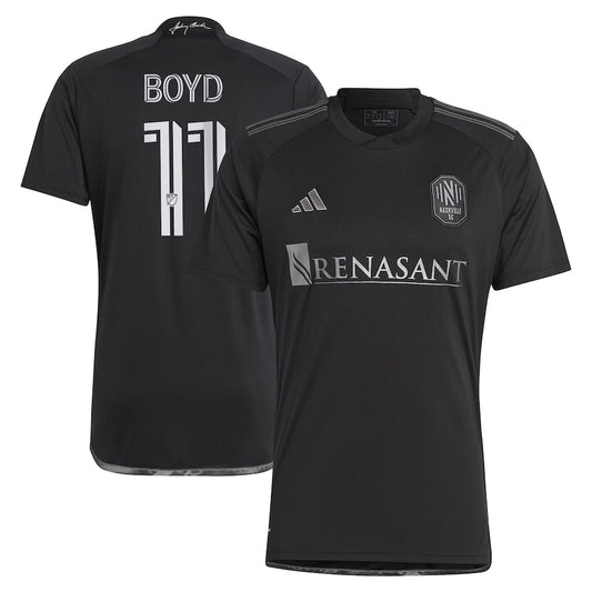Tyler Boyd Nashville SC Team 2024 Man In Black Kit Player Jersey - Black