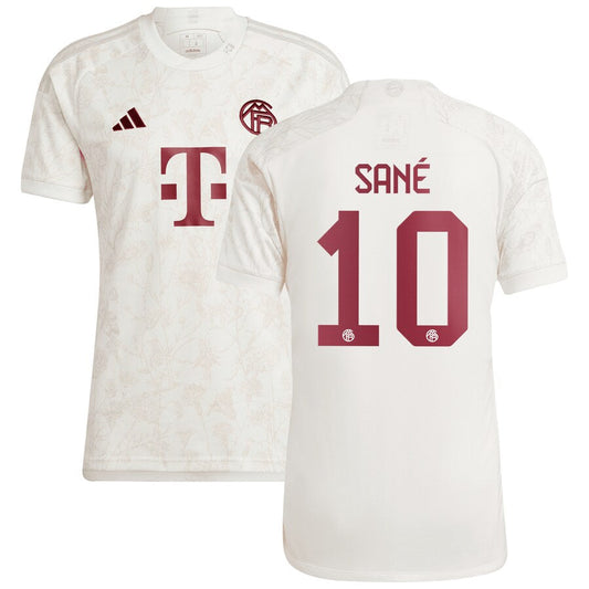 Leroy Sané Bayern Munich Team 2023/24 Third Jersey - White