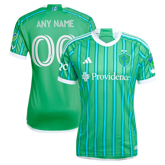 Seattle Sounders FC Team 2024 The Anniversary Kit Authentic Custom Jersey – Green