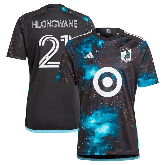 Bongokuhle Hlongwane Minnesota United FC Team 2024 Starry Night Player Jersey - Black