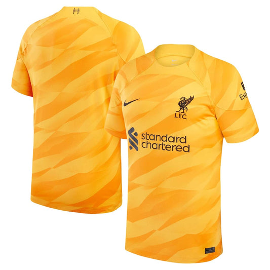 Liverpool Team 2023/24 Goalkeeper Stadium Jersey - Yellow/Orange
