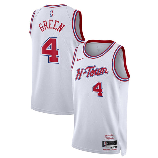 Jalen Green Houston Rockets Team Unisex 2023/24 Swingman Jersey - White - City Edition