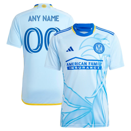 Atlanta United FC Team 2024 The Resurgens Kit Custom Jersey - Light Blue
