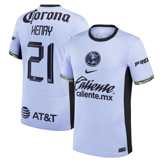 Henry Martin Club America Team 2023/24 Third Stadium Player Jersey – Purple