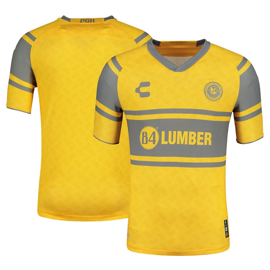 Pittsburgh Riverhounds SC Charly 2024 Away Authentic Jersey – Yellow