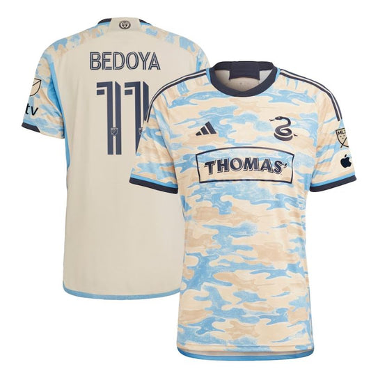 Alejandro Bedoya Philadelphia Union Unisex Shirt 2023/24 Player Jersey - Tan - Jersey Teams World