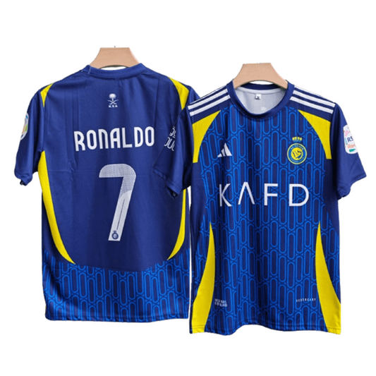 Al nassr 2024-25 C.Ronaldo 7 Away Team Jersey - Blue