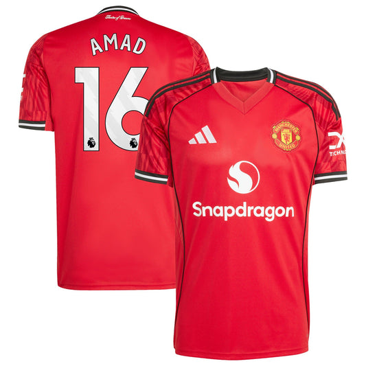 Amad Diallo Manchester United Home Player Jersey Red 2025–26 Premium Fan Edition Soccer Jersey - Red
