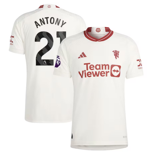 Antony Manchester United Team 2023/24 Third Player Jersey - White