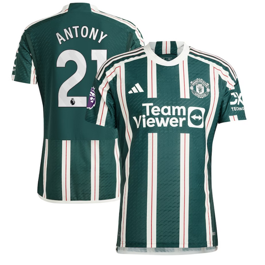 Antony Manchester United Team 2023/24 Away Player Jersey - Green