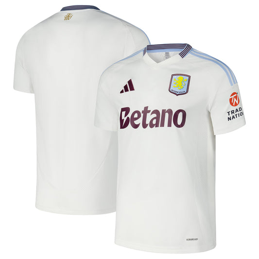 Aston Villa Team Shirt 2024/25 Away Custom Jersey - White